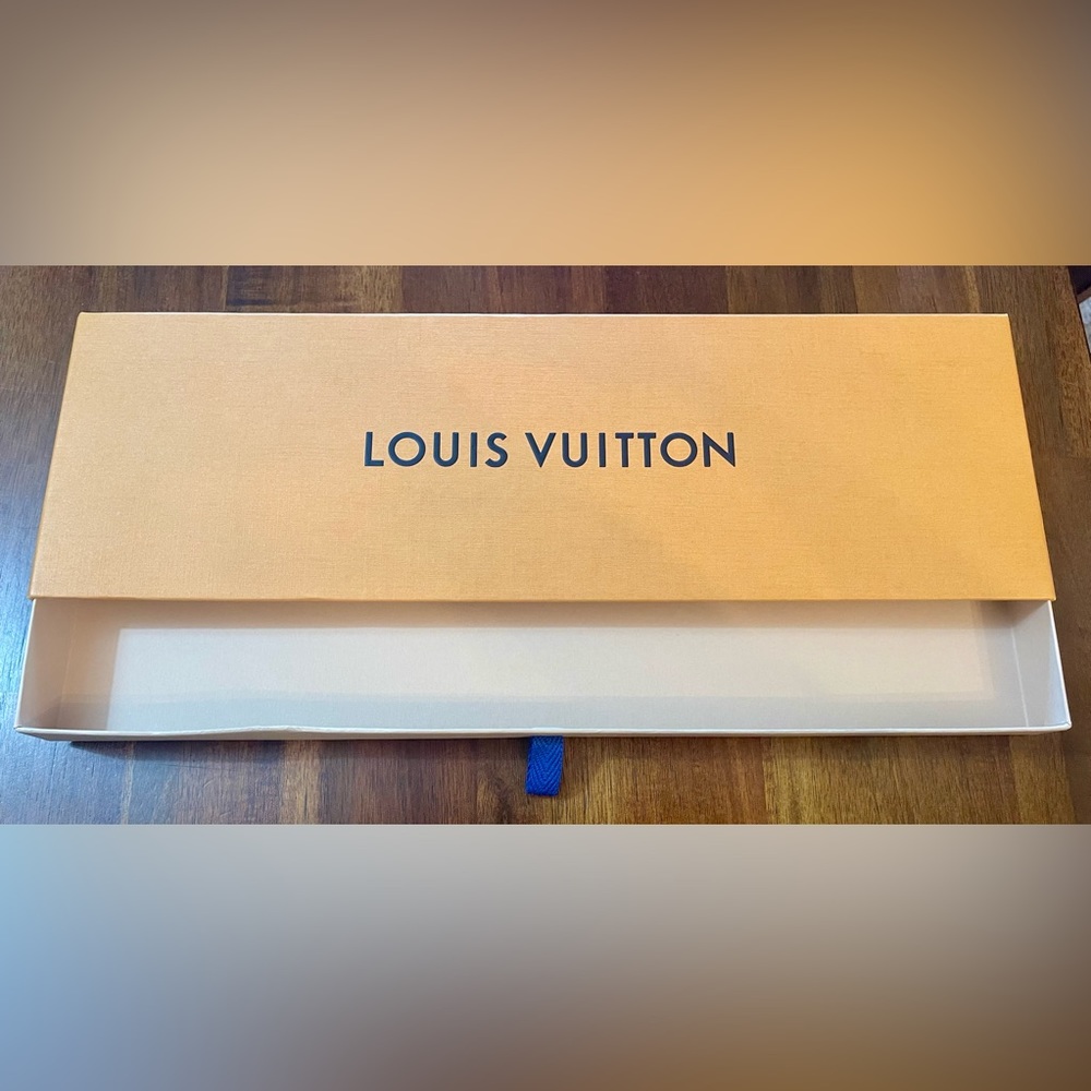 Authentic Louis Vuitton horizontal box in a hard to find size 16x5x1.5